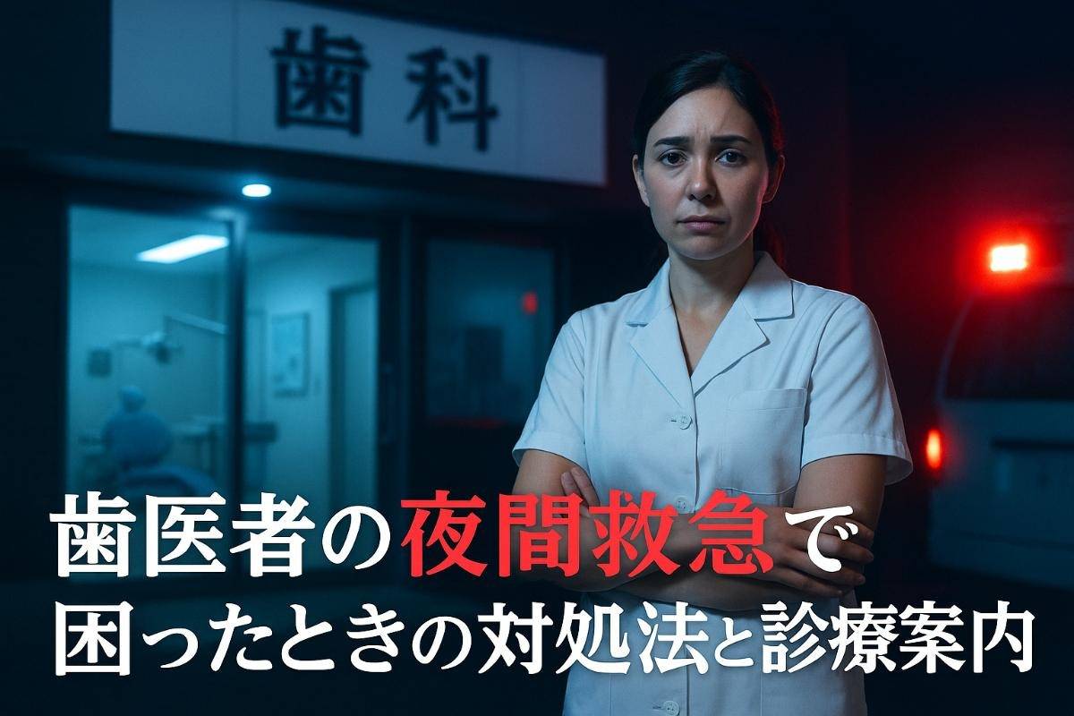 歯医者の夜間救急で困ったときの対処法と診療案内